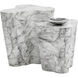 Ava 18 X 18 inch Marble Look Outdoor End Table, Small